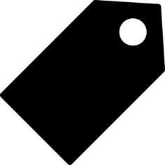 Label Black Shape Simple Line Art Svg, Free Vectors File